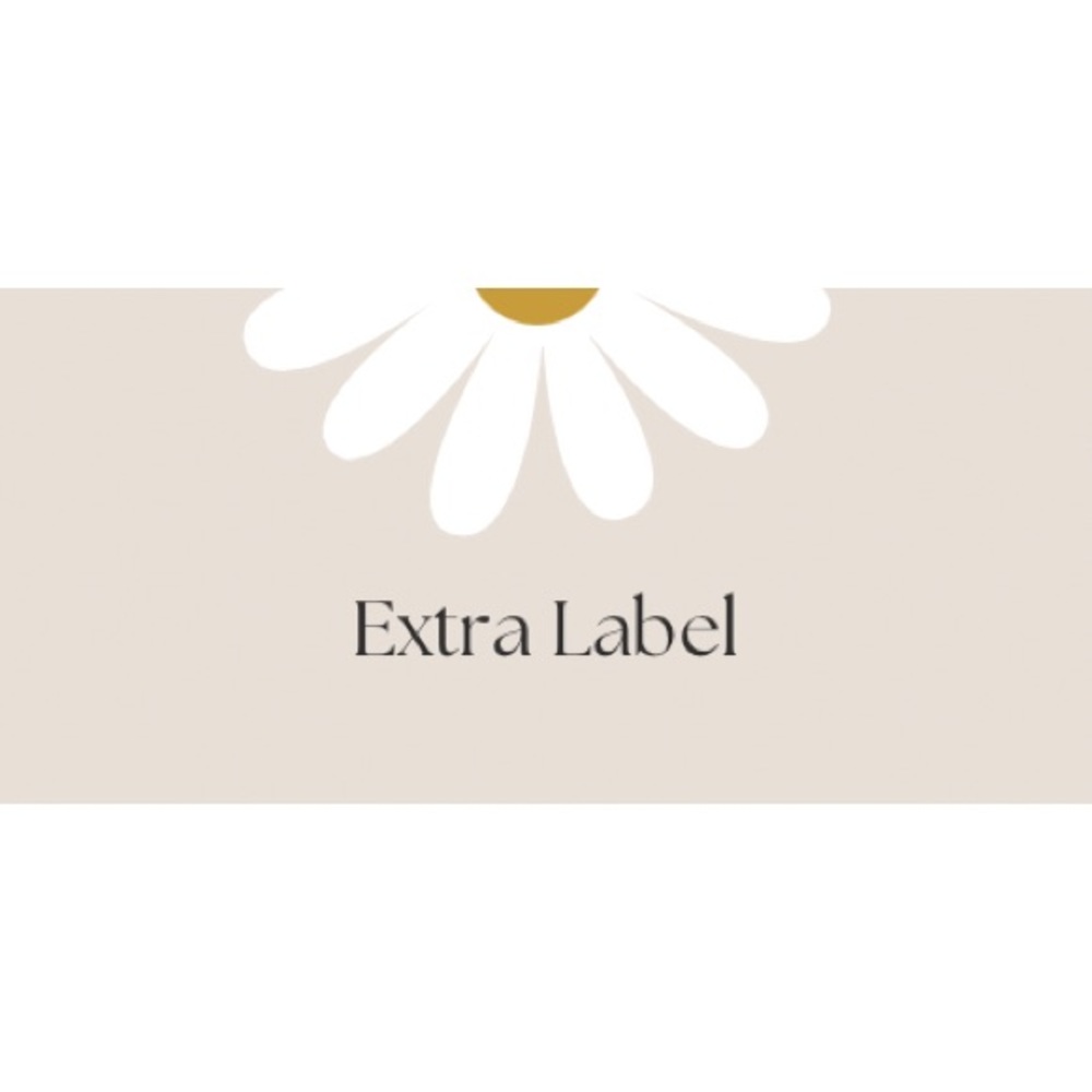 COPY - Extra label